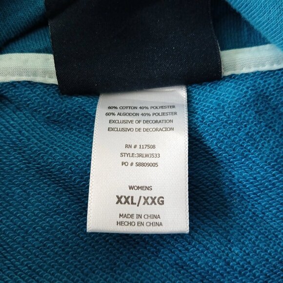 Reebok  Women's Warm Turtleneck T-Shirt, High Size, Blue, Size  XXL/XXG - Picture 12 of 14